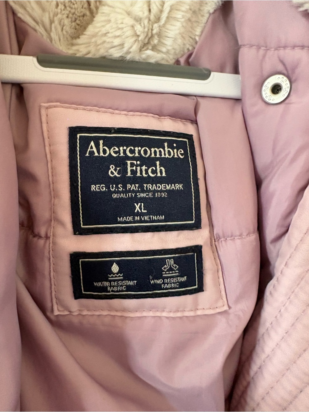 Abercrombie & Fitch Pink Faux-Fur Lined Puffer Parka - Picture 3 of 7